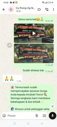 Testimonial Papan Bunga cigorondong